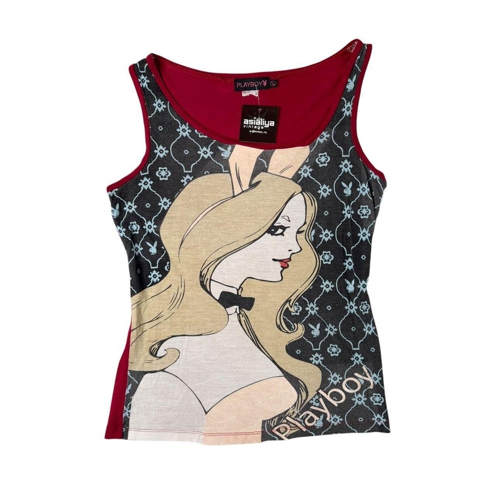 Playboy bunny graphic tank top